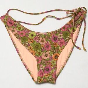 Wild Fable XL (16) Beaded Side-Tie Extra Cheeky Extra High Leg Bikini Bottom